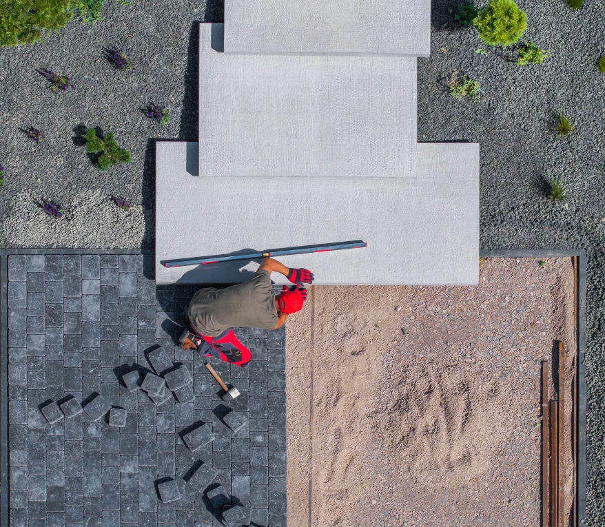 Landscape and concrete project work by L&G